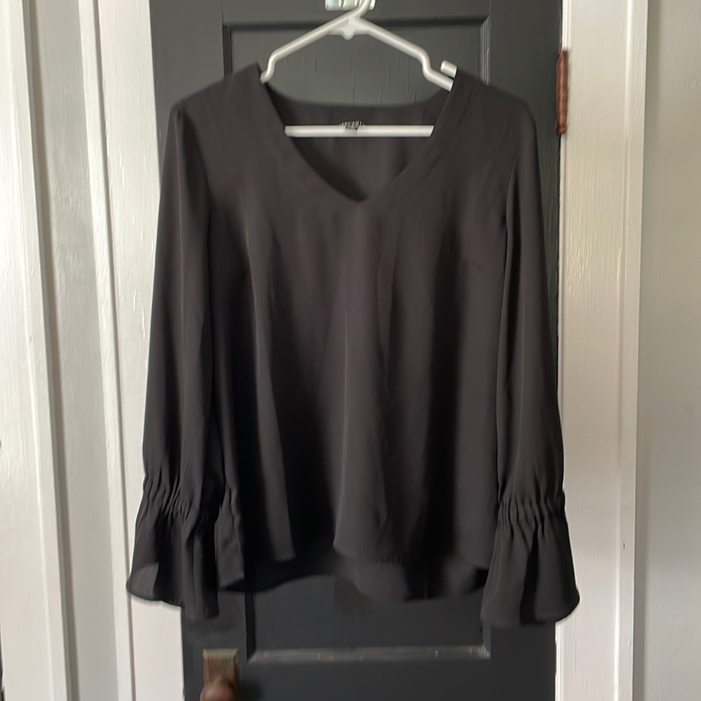 J crew bell sleeve with ties blouse